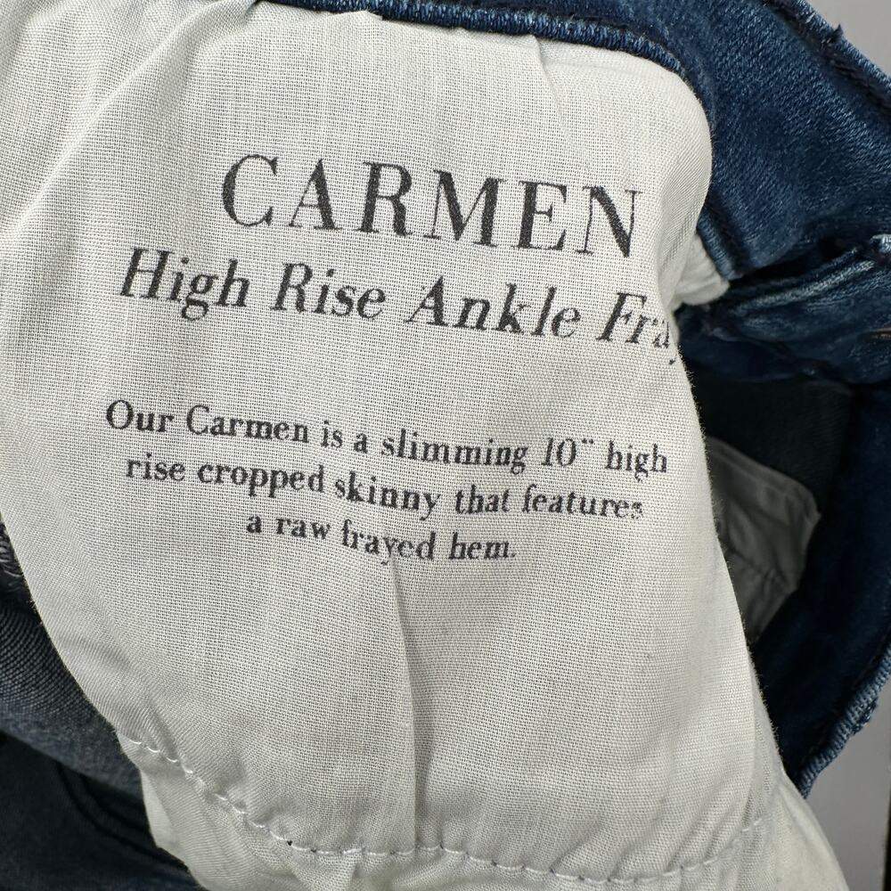 BLACK ORCHID NWT Carmen High Rise Ankle Fray Italian Skinny Denim Jean // 29 - Picture 11 of 11